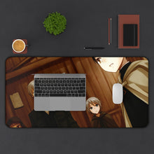 Load image into Gallery viewer, Spice And Wolf Mouse Pad (Desk Mat) With Laptop