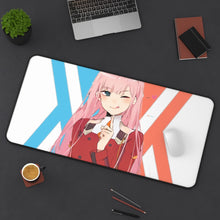 Load image into Gallery viewer, Darling In The FranXX Mouse Pad (Desk Mat) On Desk