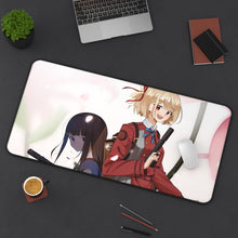 Load image into Gallery viewer, Lycoris Recoil Takina Inoue, Chisato Nishikigi Mouse Pad (Desk Mat) On Desk