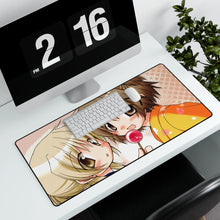 Load image into Gallery viewer, Hidamari Sketch Mouse Pad (Desk Mat) With Laptop