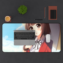Load image into Gallery viewer, Katou Megumi Mouse Pad (Desk Mat) With Laptop