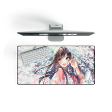 Load image into Gallery viewer, Anime, Beautiful, Girl, Blush, Flowers, Mouse Pad (Desk Mat)