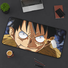 Load image into Gallery viewer, Haki, Monkey D. Luffy Mouse Pad (Desk Mat) With Laptop
