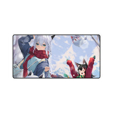 Load image into Gallery viewer, Ookami Mio & Shirakami Fubuki Mouse Pad (Desk Mat)