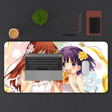 Load image into Gallery viewer, Morino Kirin, Machiko Ryou Mouse Pad (Desk Mat) With Laptop