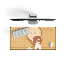 Load image into Gallery viewer, Bamboo Blade Mouse Pad (Desk Mat) On Desk