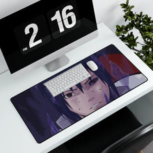 Load image into Gallery viewer, Sasuke Uchiha Mouse Pad (Desk Mat) With Laptop