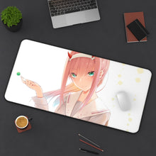 Load image into Gallery viewer, Darling In The FranXX Mouse Pad (Desk Mat) On Desk