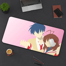 Load image into Gallery viewer, Clannad Tomoya Okazaki, Nagisa Furukawa Mouse Pad (Desk Mat) On Desk
