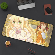 Load image into Gallery viewer, Mavis Vermilion Mouse Pad (Desk Mat) On Desk