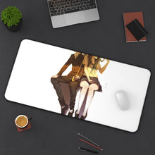 Load image into Gallery viewer, Eru Chitanda And Hōtarō Oreki under umbrella Mouse Pad (Desk Mat) On Desk