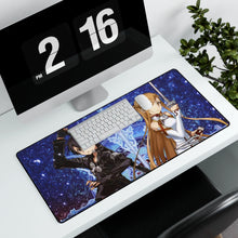 Load image into Gallery viewer, Sword Art Online Kazuto Kirigaya, Asuna Yuuki Mouse Pad (Desk Mat) With Laptop