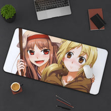 Load image into Gallery viewer, Spice And Wolf Mouse Pad (Desk Mat) On Desk