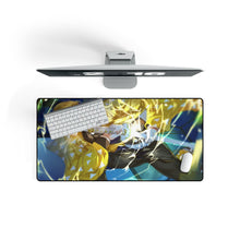 Load image into Gallery viewer, Demon Slayer: Kimetsu no Yaiba Zenitsu Agatsuma Mouse Pad (Desk Mat) On Desk