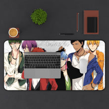 Load image into Gallery viewer, Kuroko's Basketball Tetsuya Kuroko, Daiki Aomine, Atsushi Murasakibara Mouse Pad (Desk Mat) With Laptop