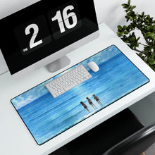 Load image into Gallery viewer, 3 friends contemplating the ocean Mouse Pad (Desk Mat) With Laptop
