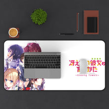 Load image into Gallery viewer, Saekano: How To Raise A Boring Girlfriend Mouse Pad (Desk Mat) With Laptop
