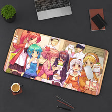 Load image into Gallery viewer, Puella Magi Madoka Magica Homura Akemi, Madoka Kaname, Sayaka Miki, Mami Tomoe, Kyuubey Mouse Pad (Desk Mat) Background