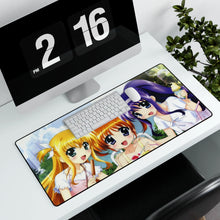 Load image into Gallery viewer, Magical Girl Lyrical Nanoha Mouse Pad (Desk Mat) With Laptop