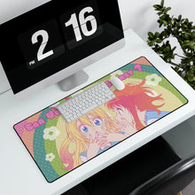 Load image into Gallery viewer, Nisekoi Chitoge Kirisaki, Kosaki Onodera Mouse Pad (Desk Mat) With Laptop