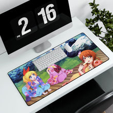 Load image into Gallery viewer, Nisekoi Chitoge Kirisaki, Kosaki Onodera, Marika Tachibana Mouse Pad (Desk Mat) With Laptop