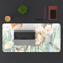 Load image into Gallery viewer, Anime Orange Mouse Pad (Desk Mat) With Laptop