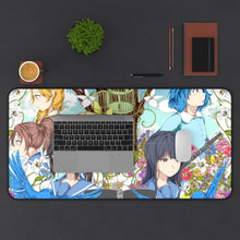 Load image into Gallery viewer, Sound! Euphonium Mizore Yoroizuka, Natsuki Nakagawa, Nozomi Kasaki Mouse Pad (Desk Mat) With Laptop