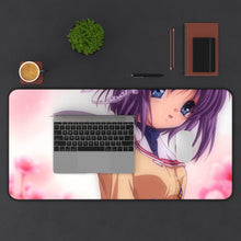 Load image into Gallery viewer, Clannad Ryou Fujibayashi Mouse Pad (Desk Mat) With Laptop