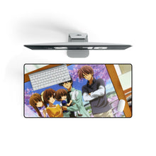 Load image into Gallery viewer, Clannad Tomoya Okazaki, Nagisa Furukawa, Akio Furukawa, Sanae Furukawa Mouse Pad (Desk Mat) On Desk