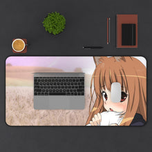 Load image into Gallery viewer, Spice And Wolf Mouse Pad (Desk Mat) With Laptop