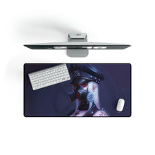 Load image into Gallery viewer, Cyberpunk, Anime, Girl, Red Eye, Gas Mask, Sci-Fi, Mouse Pad (Desk Mat)