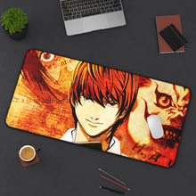 Load image into Gallery viewer, Light Yagami Mouse Pad (Desk Mat) On Desk