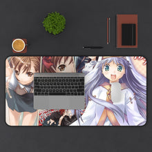 Load image into Gallery viewer, A Certain Magical Index Kamijou Touma, Mikoto Misaka, Kuroko Shirai, Kaori Kanzaki Mouse Pad (Desk Mat) With Laptop