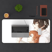 Load image into Gallery viewer, Bungou Stray Dogs Osamu Dazai, Chuuya Nakahara Mouse Pad (Desk Mat) With Laptop