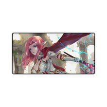 Load image into Gallery viewer, Anime, Girl, Fantasy, Elf, Warrior, Pink Hair, Mouse Pad (Desk Mat)