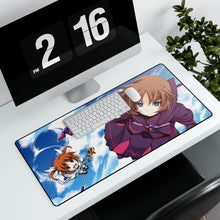 Load image into Gallery viewer, Nanoha Takamachi Mouse Pad (Desk Mat) With Laptop