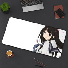 Load image into Gallery viewer, Eru Chitanda Smile Mouse Pad (Desk Mat) On Desk
