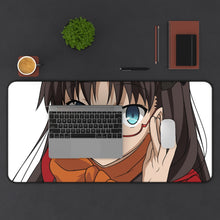 Load image into Gallery viewer, Rin Tohsaka 8k Mouse Pad (Desk Mat) With Laptop