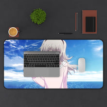 Load image into Gallery viewer, Nao Tomori smiling Mouse Pad (Desk Mat) With Laptop