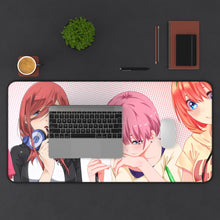 Load image into Gallery viewer, The Quintessential Quintuplets Miku Nakano, Itsuki Nakano, Nino Nakano, Yotsuba Nakano, Ichika Nakano Mouse Pad (Desk Mat) With Laptop