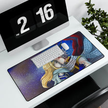 Load image into Gallery viewer, Fairy Tail Natsu Dragneel, Lucy Heartfilia Mouse Pad (Desk Mat) With Laptop