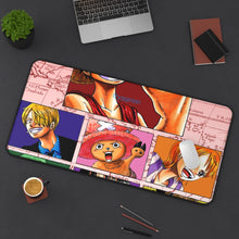 Load image into Gallery viewer, One Piece Monkey D. Luffy, Roronoa Zoro, Sanji, Nico Robin, Tony Tony Chopper Mouse Pad (Desk Mat) With Laptop