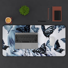 Load image into Gallery viewer, Butterfly Frenzy Mouse Pad (Desk Mat) With Laptop