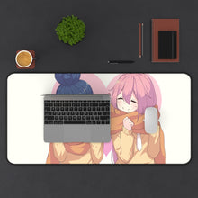 Load image into Gallery viewer, Laid-Back Camp Mouse Pad (Desk Mat) With Laptop