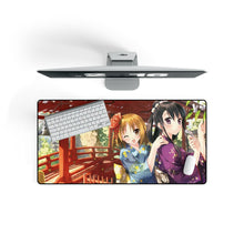 Load image into Gallery viewer, A Wink And A Smile to Make Your Day Mouse Pad (Desk Mat) On Desk