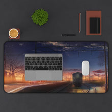 Load image into Gallery viewer, Anime Train Station Mouse Pad (Desk Mat) With Laptop