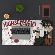 Load image into Gallery viewer, Highschool Of The Dead Mouse Pad (Desk Mat) With Laptop