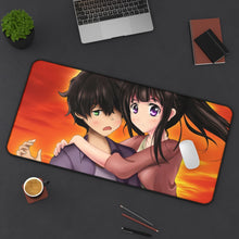 Load image into Gallery viewer, Eru Chitanda And Hōtarō Oreki Together Mouse Pad (Desk Mat) On Desk