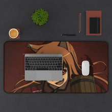 Load image into Gallery viewer, Spice And Wolf Mouse Pad (Desk Mat) With Laptop