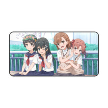 Load image into Gallery viewer, A Certain Scientific Railgun Mikoto Misaka, Kuroko Shirai, Ruiko Saten Mouse Pad (Desk Mat)